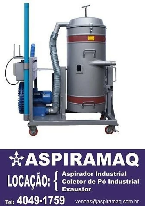 Aspirador industrial de água e pó