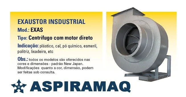 Exaustor centrifugo preço