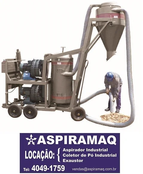 Locação de aspirador de pó industrial